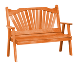 Fanback Red Cedar Garden Bench