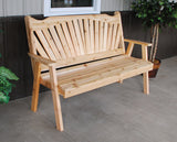 Fanback Red Cedar Garden Bench