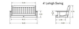 Highwood Lehigh Poly Porch Swing