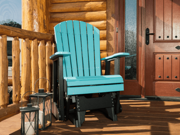 LuxCraft Poly 2' Adirondack Glider Chair