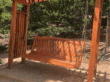 Fan-Back Red Cedar Porch Swing